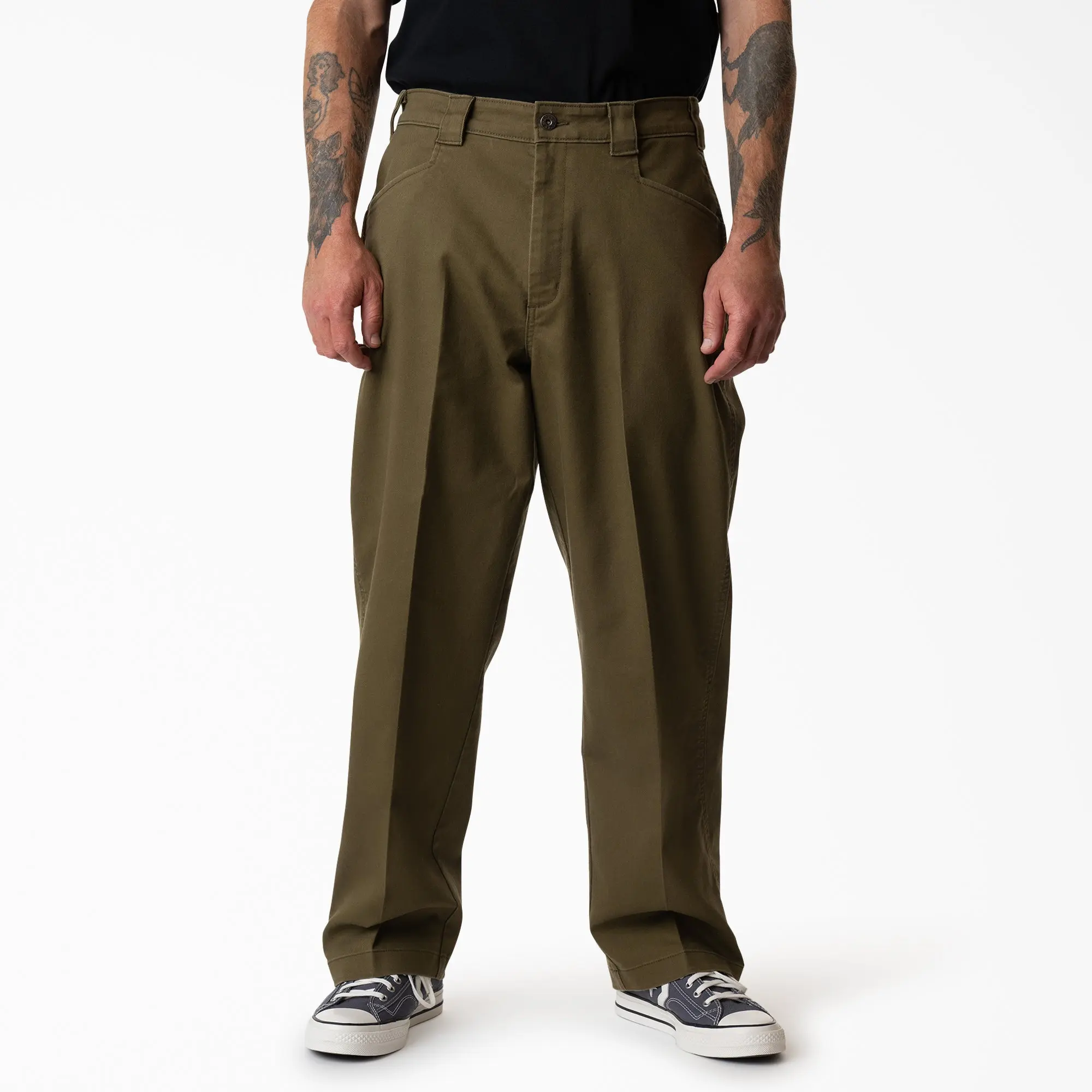 Dickies Mike Anderson Loose Fit Work Pants,Oversized baggy fit,slightly tapered leg,L-shaped pockets,phone pocket,classic workwear style