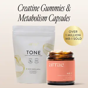 Arrae Cut & Shred Duo | Natural Energy Support & 5g Creatine Monohydrate Gummies| Dietary Supplements