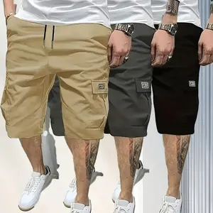 Men's cargo shorts, diagonal pockets, versatile casual wear, everyday wear men's shorts