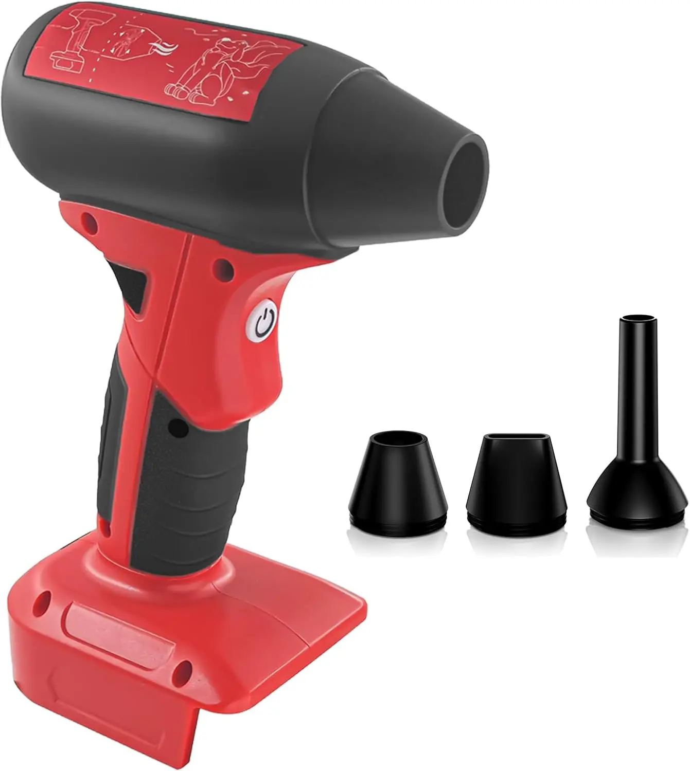 TPDL Mini Jet Fan Blower | Compatible with Milwaukee 18V for M18 Battery | Cordless Portable Handheld Power Fan | For Blowing Cleaning Camping | high rpm blower
