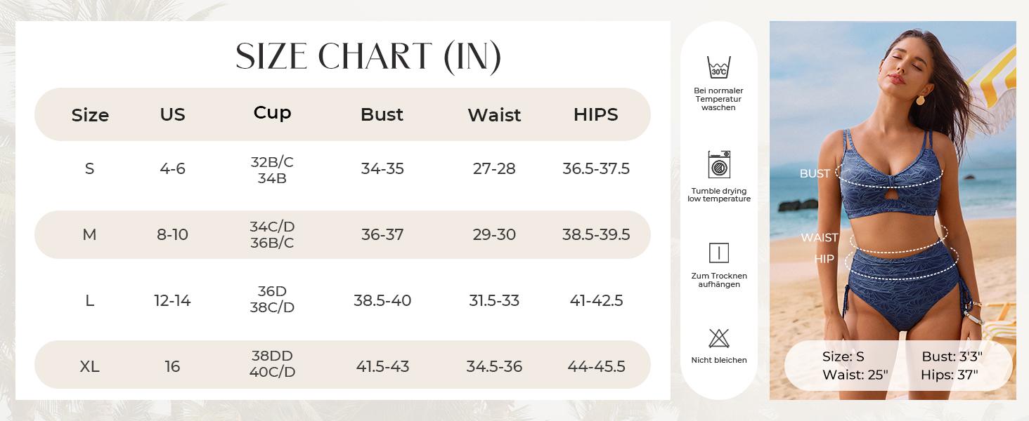 【S-XL】Hanna Nikole Women's High Waist Bikini Set Jacquard 2 Piece Swimsuit Modest Swimsuit Belly Tucker Swimsuit 2026