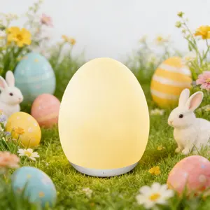 Night Light for Kids, Egg Light for Nursery with 7 RGB Colors Changeable & Stepless Dimming, Rechargeable Tap Light & Touch Control - Baby items, Interior decoration |Easter Glowing Eggs