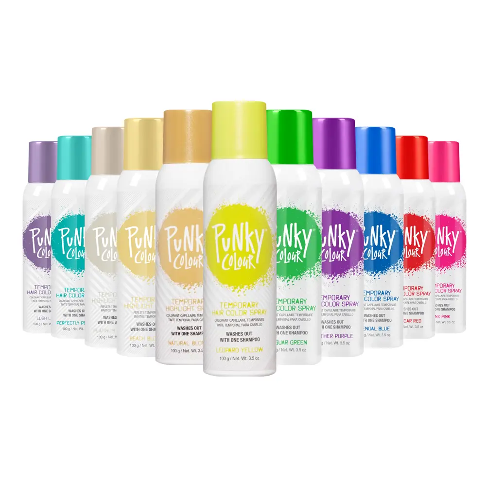 Punky Colour Temporary Hair Dye Spray, Golden Blonde for Instant Blonde Hair Transformation, Wash-Out Haircare Color, 3.5oz, Temporary Dye, Gentle, Spray Then Rinse, Washout Safe, Unisex, Natural Blonde