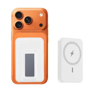 Magnetic Wireless Portable Charger 10000mAh with Foldable Stand, 22.5W PD Fast Charging Power Bank with LED Display, Compatible with iPhone 17/16/15/14/13/12 Pro Max, Slim Travel Battery Pack