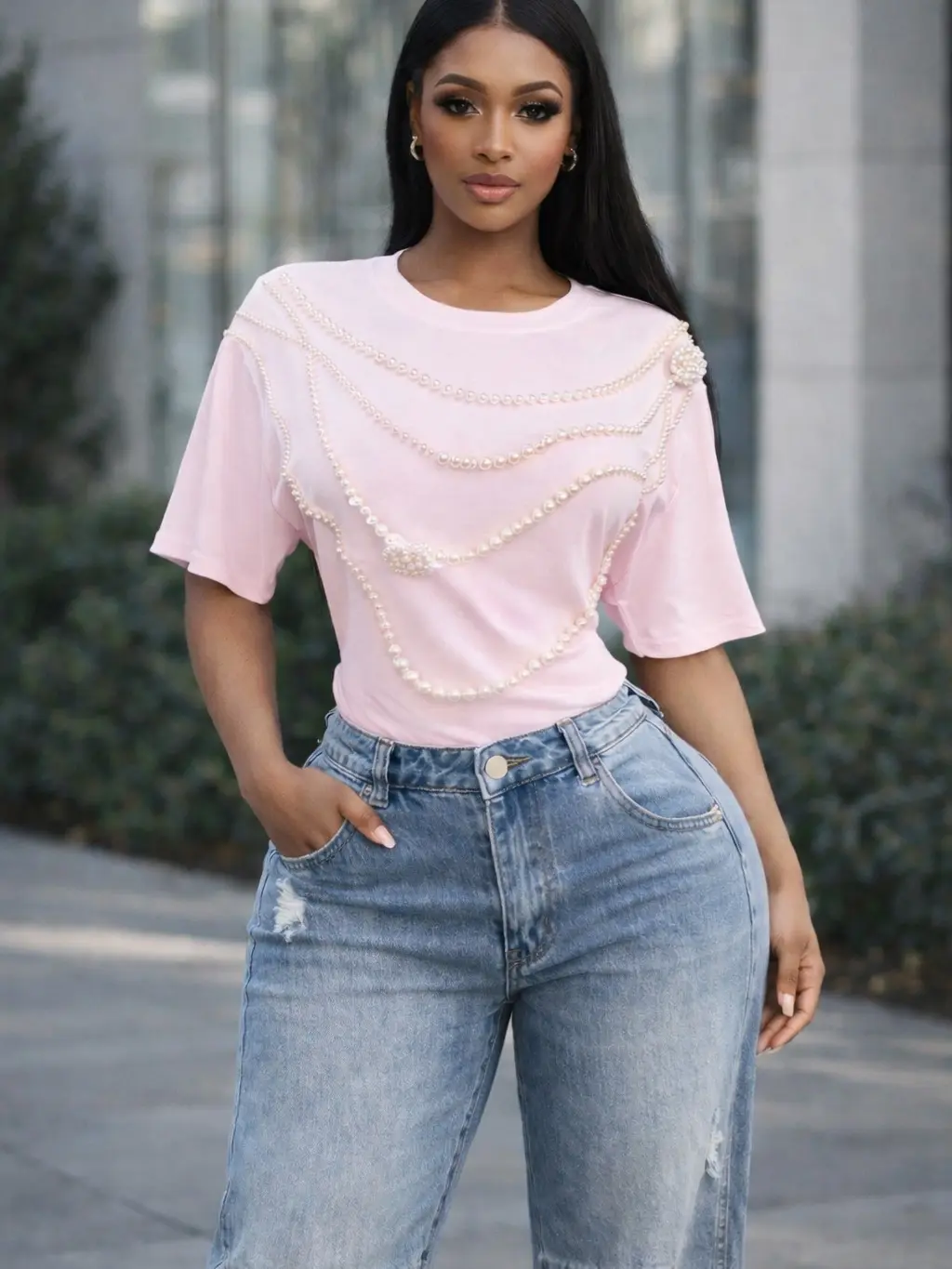 Pearls Necklace Top