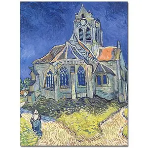 Trademark Global Vincent van Gogh 'Church at Auvers-sur-Oise, 1890' Art