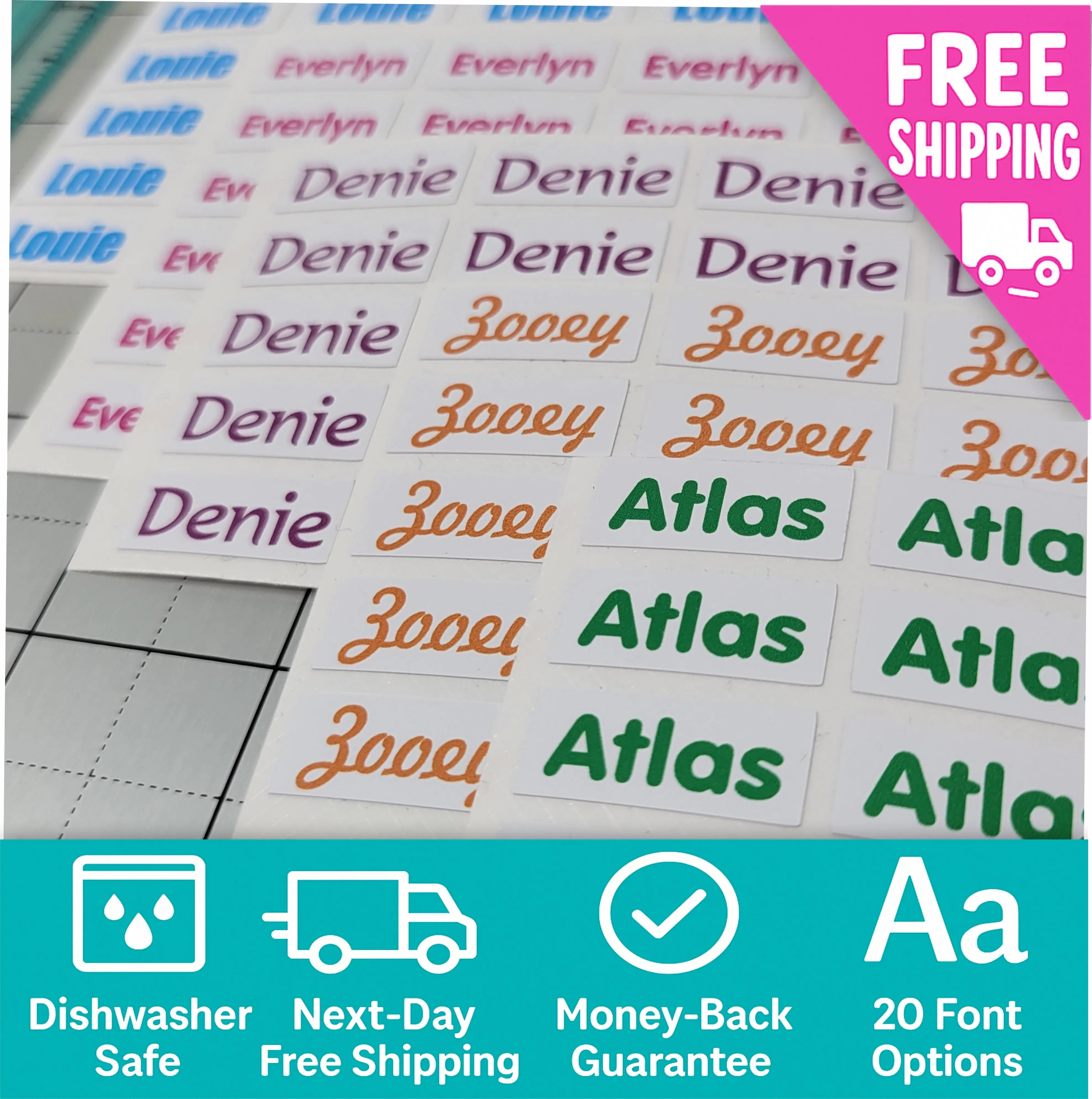 Personalized Back to School Name Labels, Waterproof Name Stickers, Customized Labels for School!