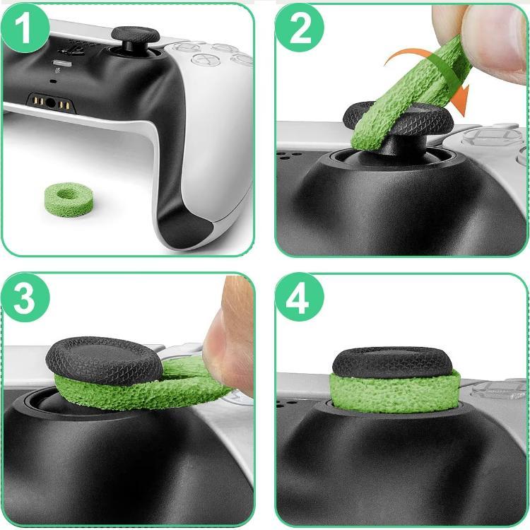 Precision Rings for PlayStation 4, PS5, Xbox One, XBX, Switch Pro & Scuf Controller (Black/Purple/Green) - Aim Assist Motion Control game controller accessory precision ring