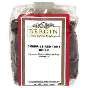 Bergin Fruit and Nut Company Cherries Red Tart, Dried, 10 oz (283 g)