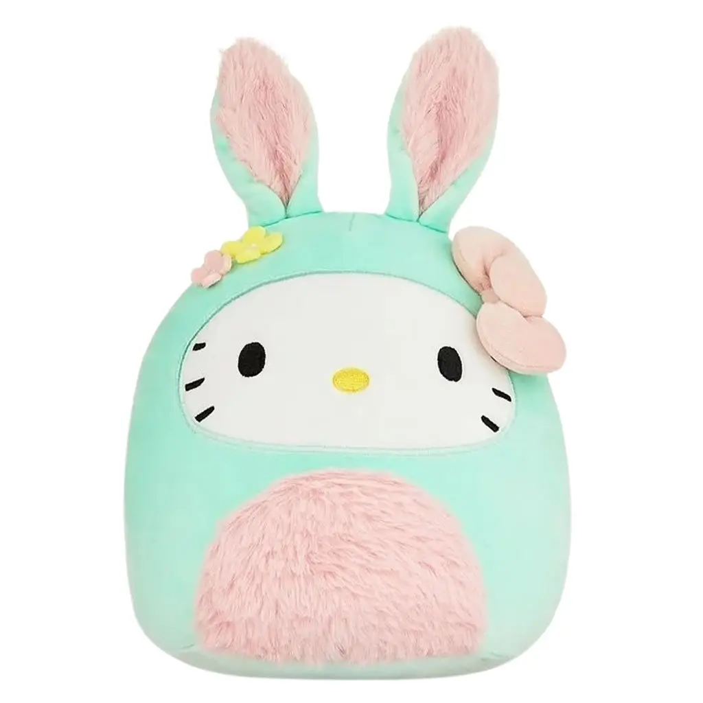 Squishmallows 8" New Sanrio Hello Kitty Easter Bunny Bodysuit Cartoon Character Soft Stuffed Collectible Plush Toy, Collectibles Item, 8" Tall