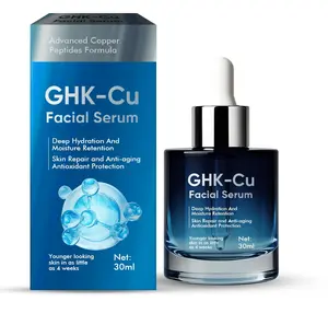 GHK-Cu Copper Peptide Anti-Aging Face Serum | Deep Hydration & Skin Repair Serum | Visibly Reduces Fine Lines & Wrinkles in 4 Weeks | 30ml Antioxidant Firming Treatment | Lightweight & Fast Absorbing