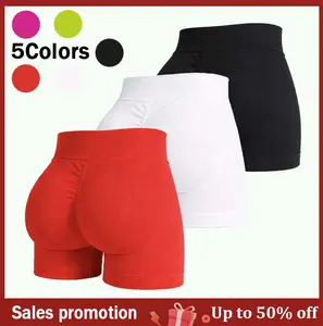 4 pack Impact Shorts, Women's Yoga and Fitness Shorts, Seamless Shaping and Butt-Lifting Shorts