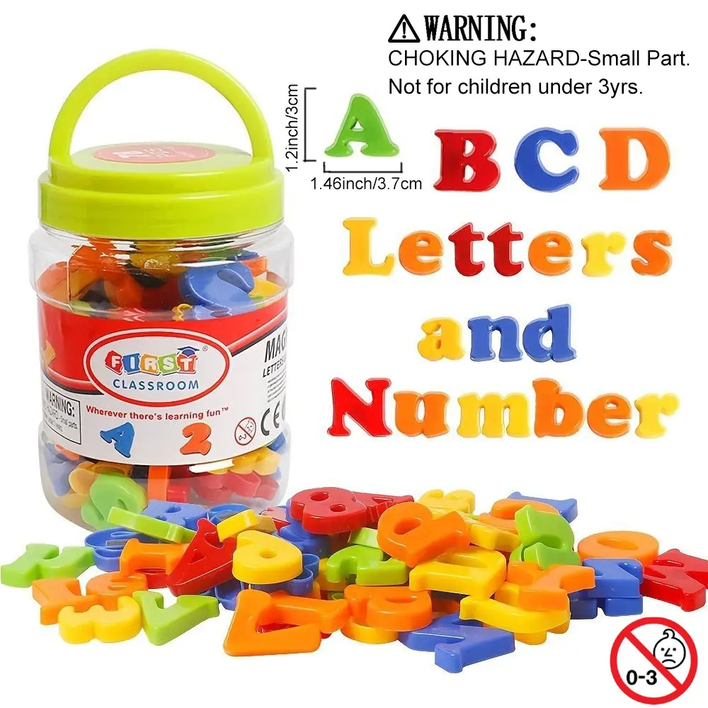 Letter & Number Toy for Boys & Girls, 78pcs Colorful magnetic letters and numbers Alphabet Magnets for Toddlers, Fridge Magnets, Educational Learning Toy for Preschool Kids, Learning Tool, Learning Materials, Visual Learning Tools