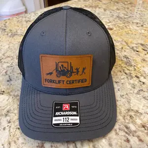 FUNNY FORK LIFT CERTIFIED LEATHERETTE PATCH HAT 112