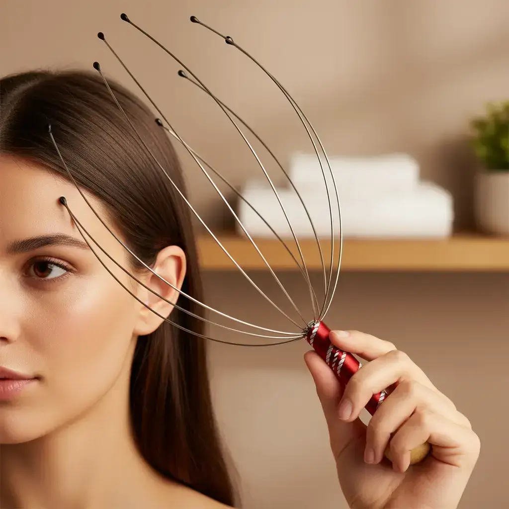 Head Massager, Beauty Massagers, Handheld Octopus Shaped Massager, Head Scalp Massaging Tool For Relaxation & Stress Relief, Body Care, Valentine's Day Gift