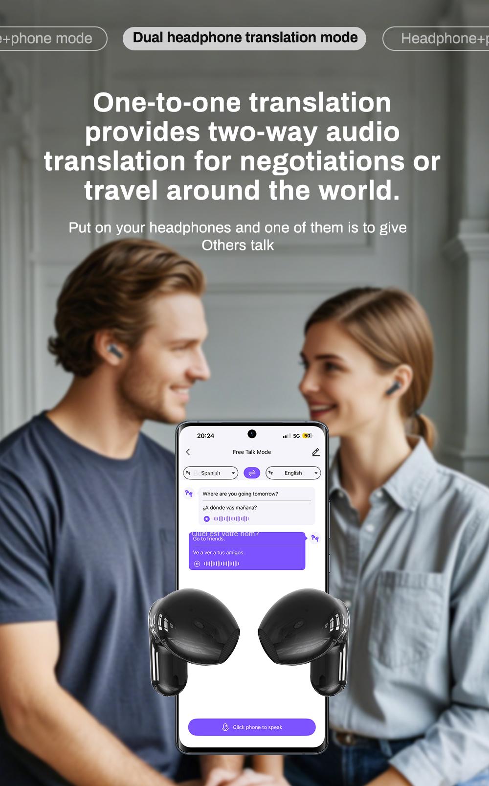 HTC NE20 Bluetooth 6.0 Earphones LED Display High Fidelity Waterproof Wireless Earphones | Suitable for Office, Sports, Study and Audio Calls | Built-in Microphone | Earphones  | AI Translate