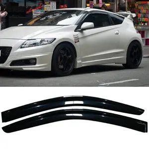 Window Visors Guards for Honda CRZ 2011-2016 Slim Style Smoke Acrylic