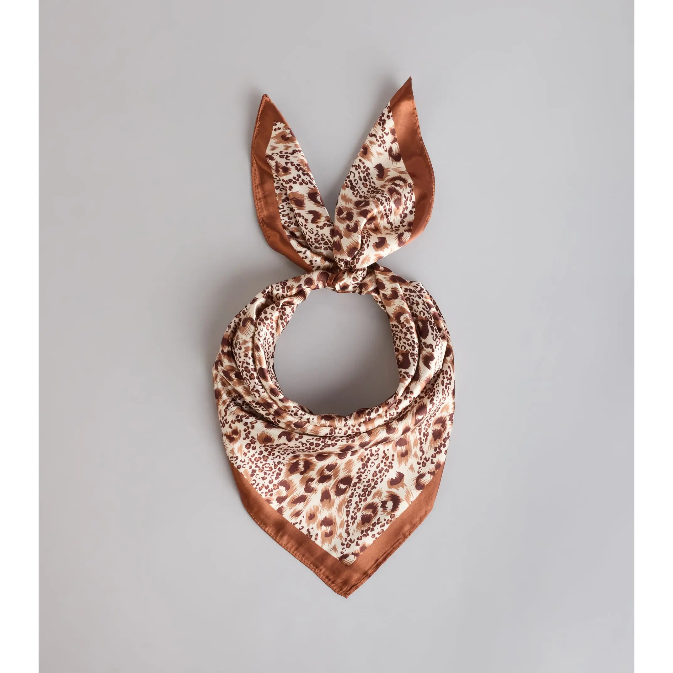 Tie It Your Way Animal Print Satin Scarf