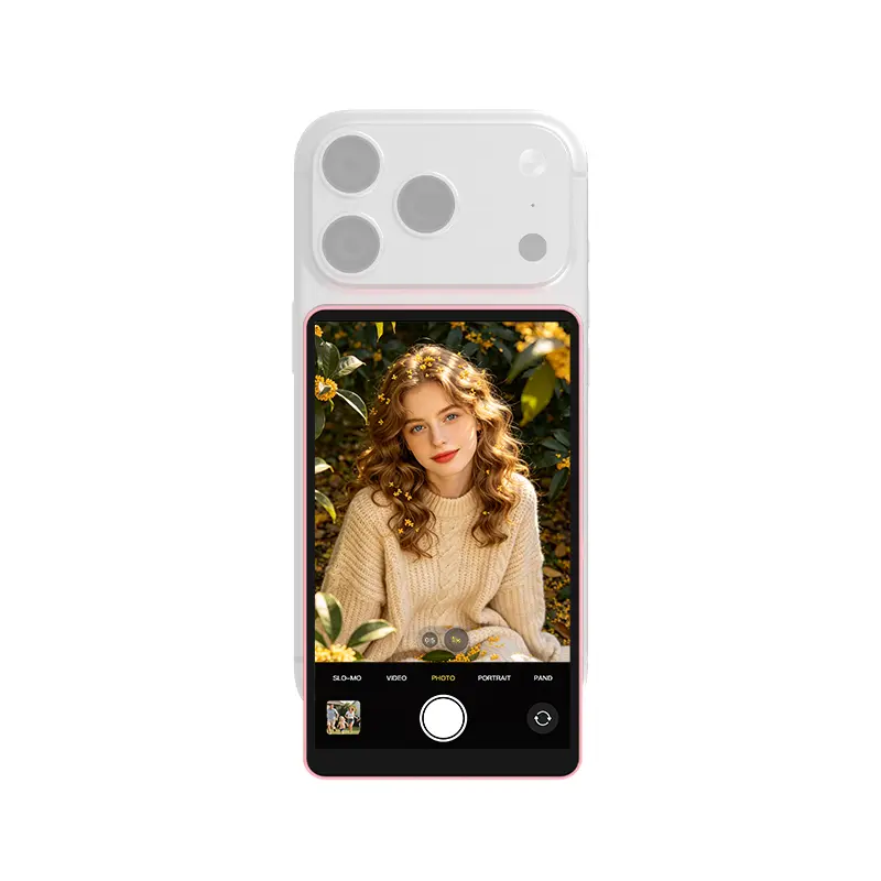 CP5 Ultra Vlog Selfie Monitor Screen,5-Inch Wireless Touchscreen Back Camera Monitor for iPhone&Android,4K/60fps Phone Recording Preview,Phone Camera Screen for TikTok YouTube Vlogging Live Streaming Portable Photography Accessory