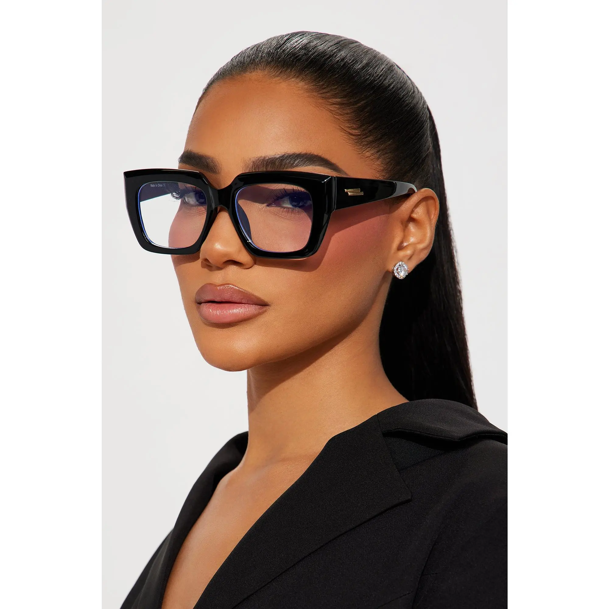 Executive Meeting Blue Light Glasses - Black