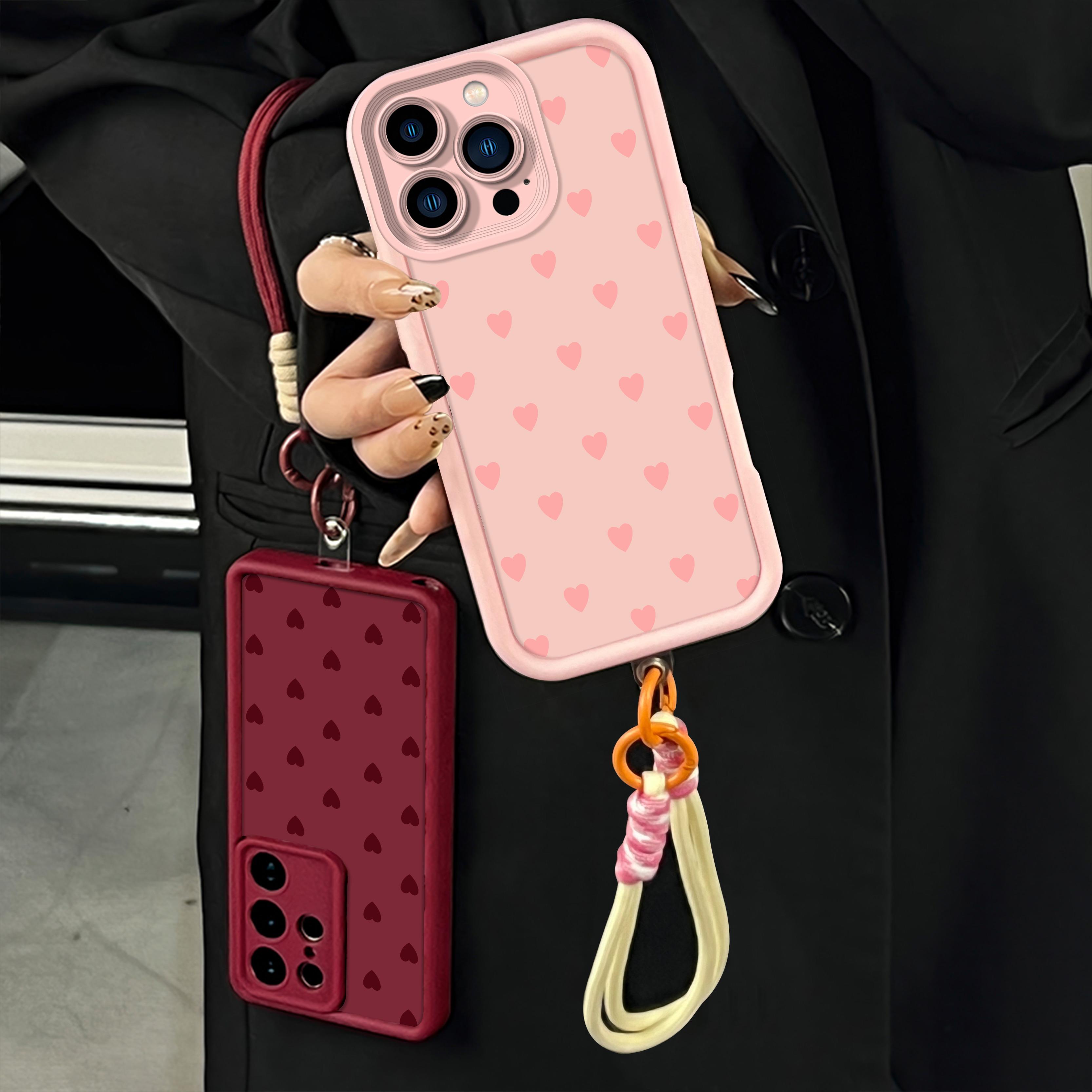 Popular Love Heart Pattern Case for iPhone Samsung, Shockproof Drop, Lovely Heart Phone Cases for Girl.JY29