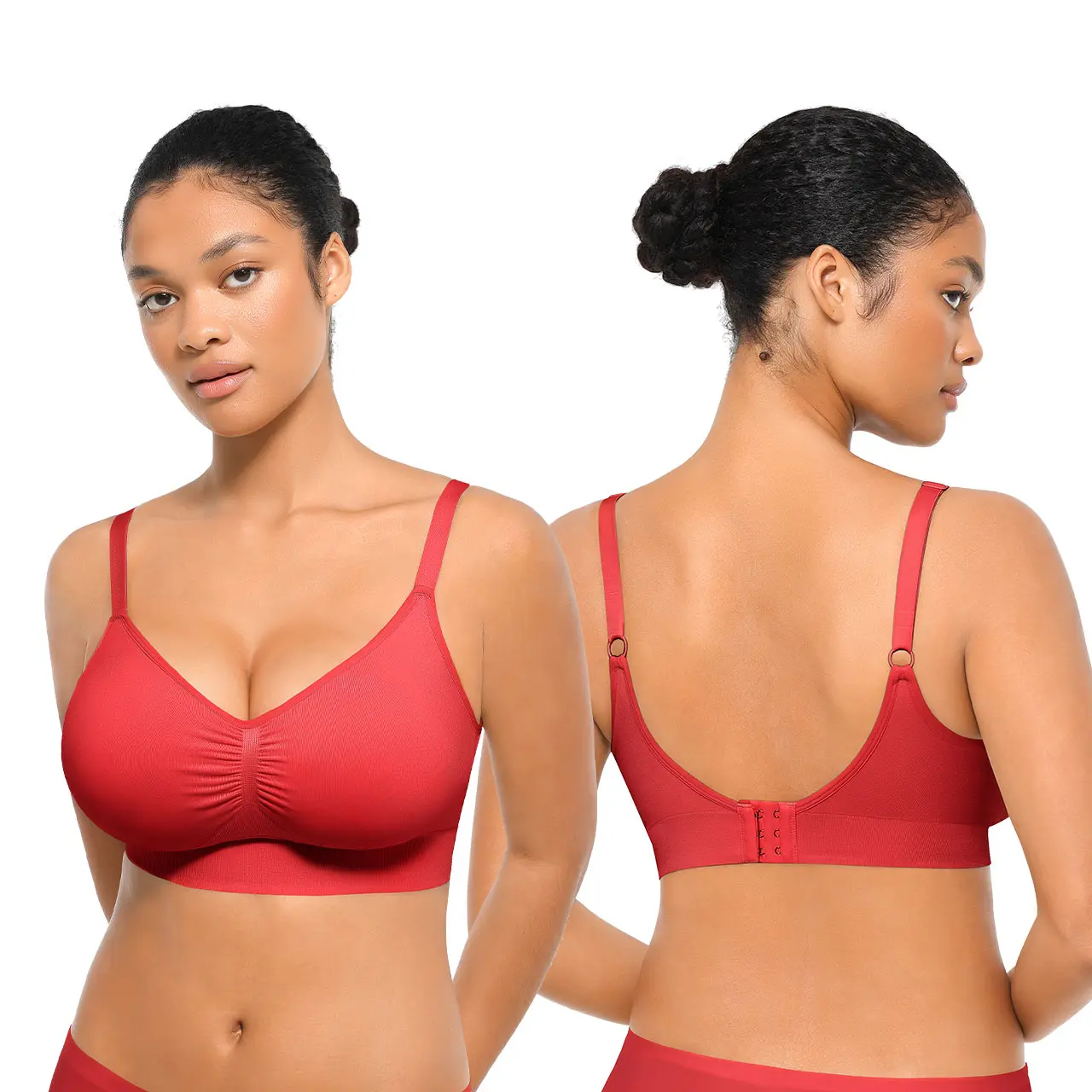 Puce Red Padded bra