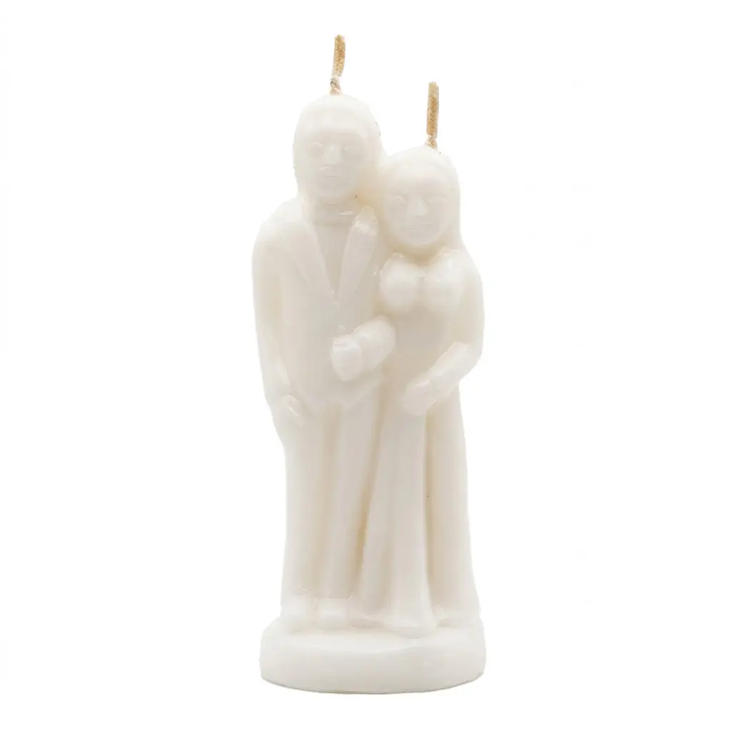 White Marriage Candle — Wedding Ritual &amp; Union Ceremony Candle