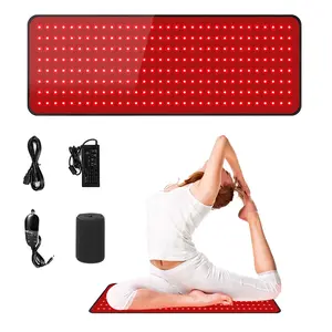 LED Red Light Mat for Body 660nm & 850nm Near Infrared Light Pad 31.5"x11.8" for Back Belly Knee Joint Muscle Home Use Customizable Modes Adjustable Settings Smart Timer Easter Gifts - Kit, Healthcare Electric Hand Exerciser Stroke Rehabilitation