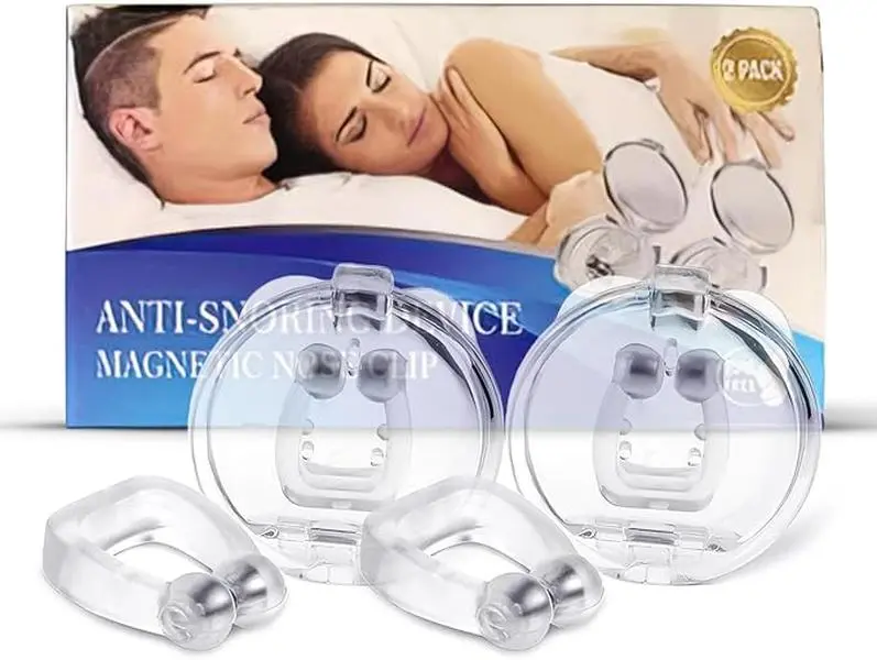 Anti Snoring Magnetic Nose Clips,Anti Snoring Devices, Nose Magnet for Breathing, Magnetic Nose Strips for Breathing, Snoring Nose Clip, Breathing Clips for Nose.