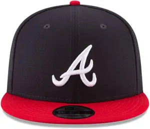 New Era 9Fifty Atlanta Braves Snapback Cap - Navy/Red 11591082