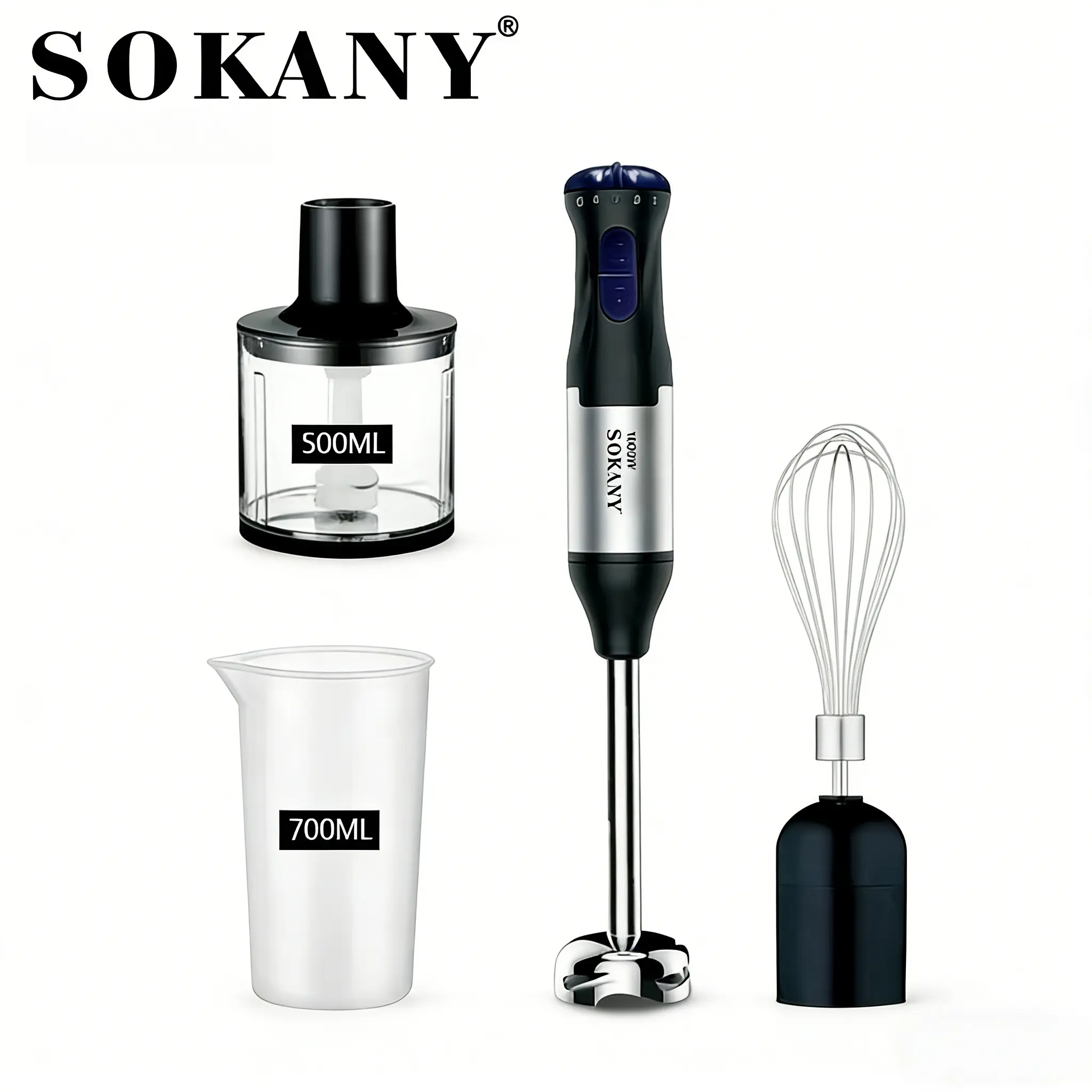 Must-Have Baby Food Prep Tool!  Hand Blender Set with Whisk, Chopper & Measuring Cup | Easy Homemade Purees for Infants