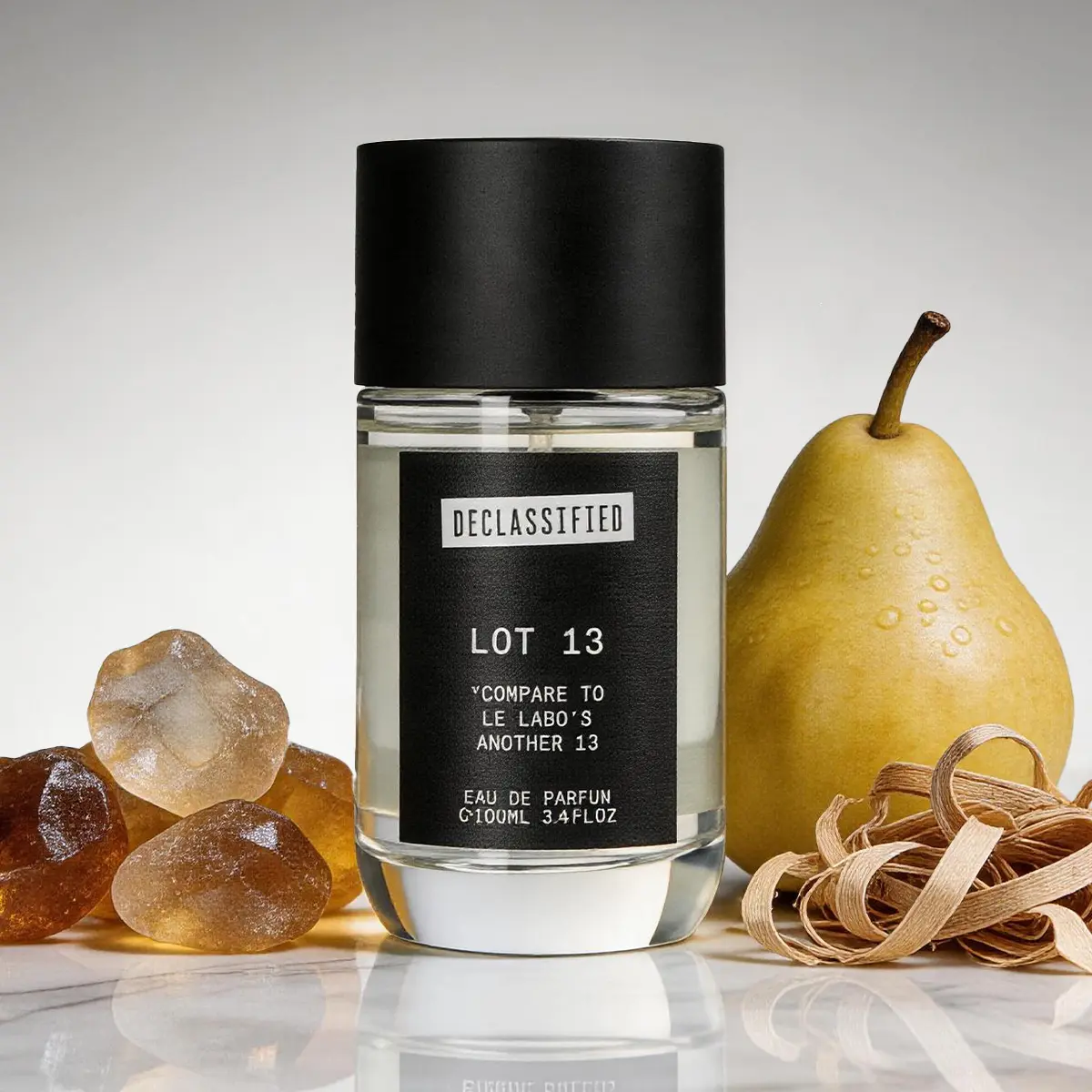 Declassified Lot 13 | Limitless Application |  Amber Woody Perfume | Citruses, Ambrette, Cetalox | 100ml Unisex Eau de Parfum