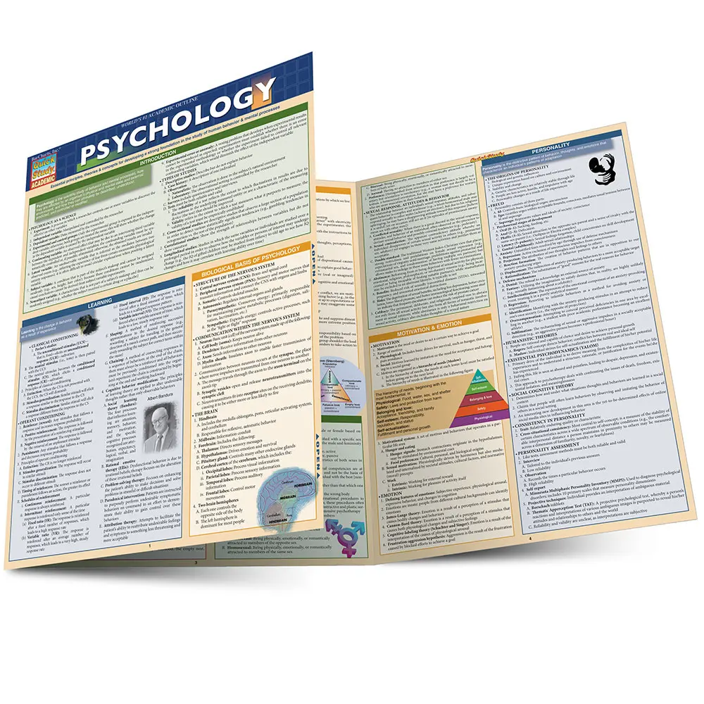 QuickStudy | Psychology Laminated Study Guide - TikTok Shop