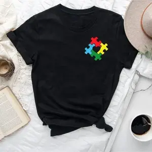 Be Kind Autism Awareness Shirt, Special Education Tshirt  Shorts Tshirt Casual Cotton