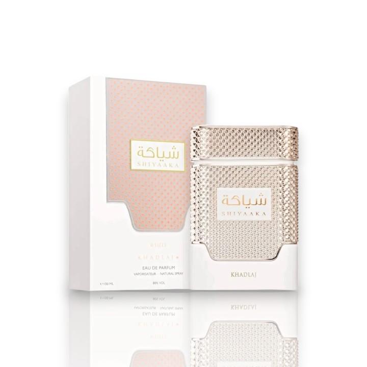 Khadlaj | Shiyaaka White | Eau De Parfum | 100 ML -3.4 oz | Womens Fragrance | Plumeria - Peony - Floral - Amber Scent Khadlaj | Shiyaaka White | Eau De Parfum | 100 ML -3.4 oz | Womens Fragrance | Plumeria - Peony - Floral - Amber Scent