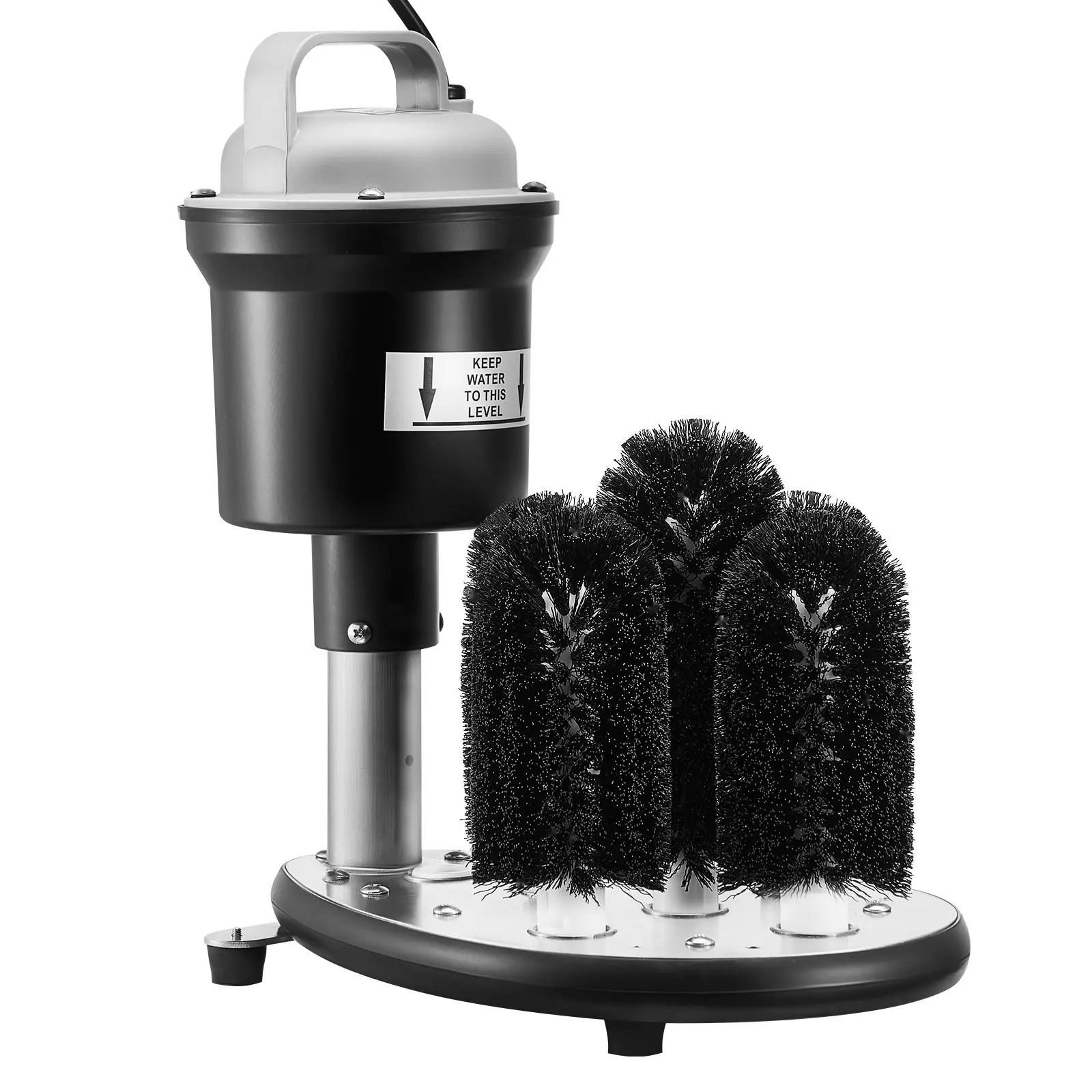 Electric Glass Washer With Five-Brush Bar System, High-Speed Glass Cleaner For Wine Glasses, 1200 Cups Per Hour Capacity, Suitable For Bars, Restaurants, Catering, Event Venues, And Home Kitchens