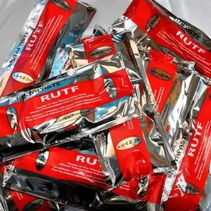 3 pcs Plumpy'Nut kinda kinda Peanut-Based Paste for Severe Acute Malnutrition - Nutritious Treatment Solution in Plastic Wrapper, Made by Nutriset