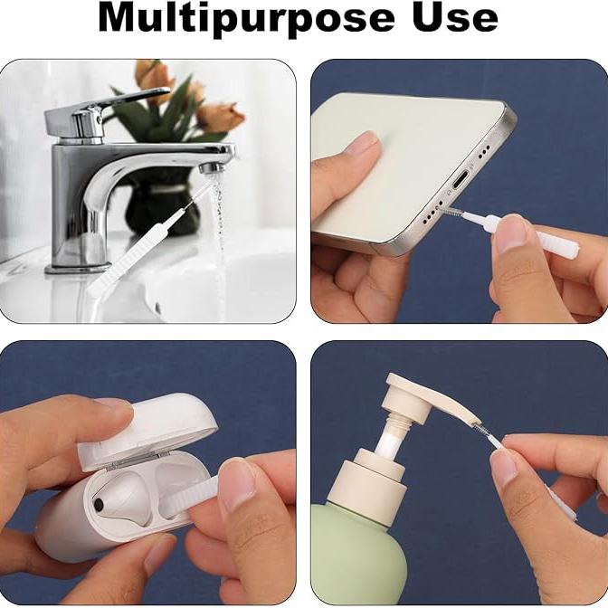 Spring Household Cleaning Must-Have 100pcs Shower Head Cleaning Brushes, Multipurpose Shower Head Cleaner Tool Gap Hole Anti-Clogging Cleaning Brush Crevice Tiny Brush for Small Hole Nozzle Gaps Household Bathroom Sparkling Shower