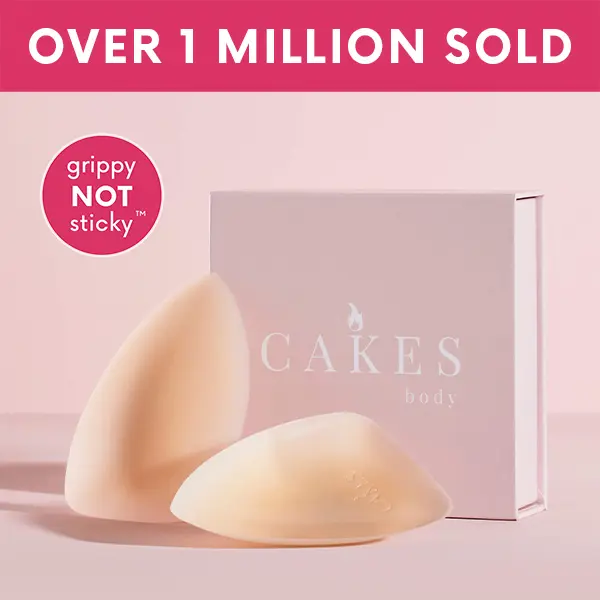 grippy CAKES triangles - The "not sticky" triangle nipple covers - Does NOT provide lift.