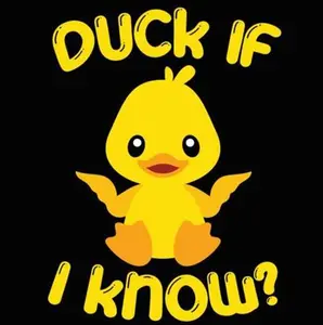 DUCK IF I KNOW? Ducky Fridge Magnet Kitchen Home Decor - 3" x 3" Made in USA