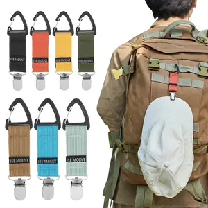 Multifunctional Backpack Clip Hat & Glove Holder Carabiner for Travel Camping