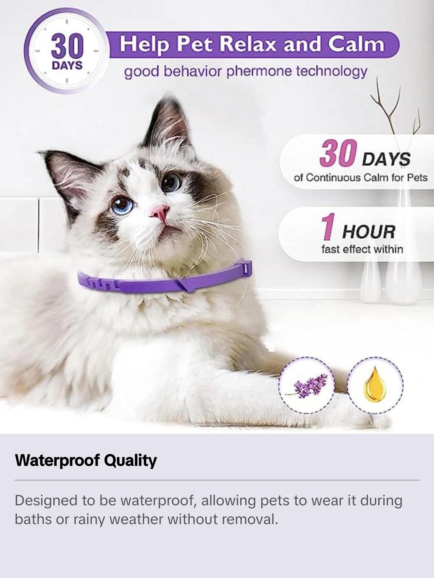Calming Pheromone Collar for Dogs - Adjustable Comfort for Anxiety Relief