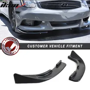 Front Bumper Lip Splitter for Universal Type 6 Quick lip PU 2PC