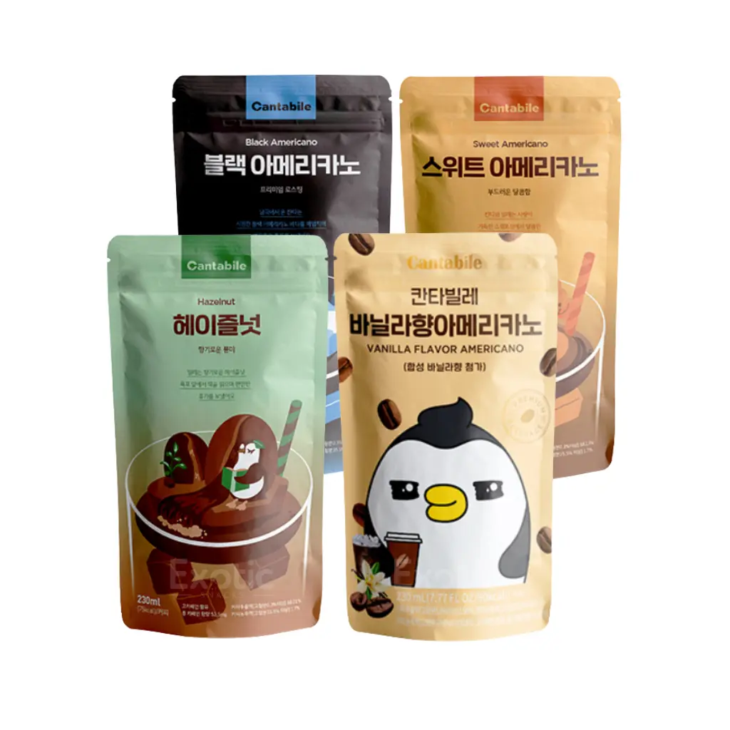 Cantabile Korean Pouch Drinks Coffee Flavor 230ml Beverage