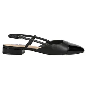 Steve Madden Womens Belinda Sling Back Flats Casual - Black