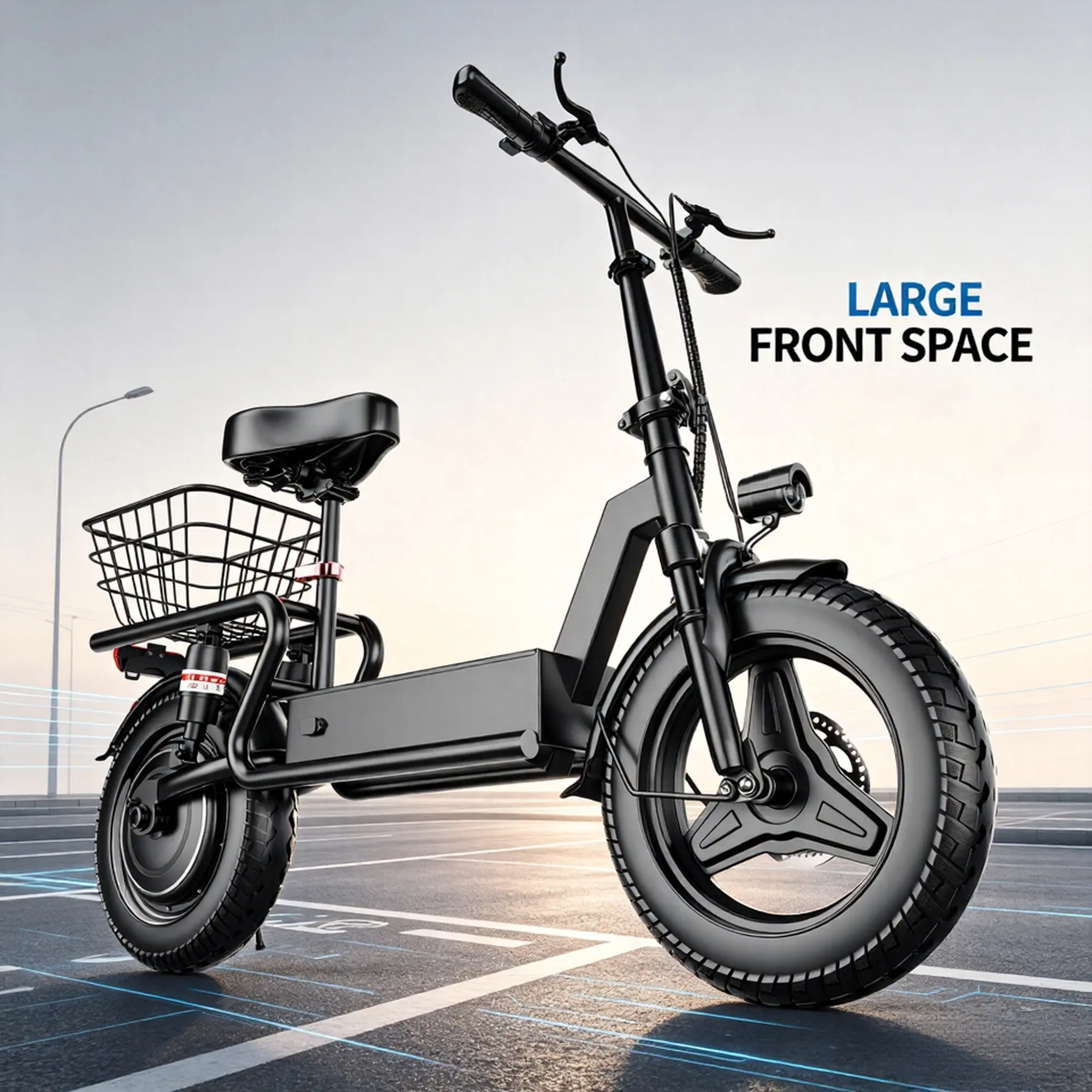 Foldable Cargo Electric Bike - 1000W Peak Power, 25MPH Max Speed, 35Mi Range, 48V 15Ah Battery - for Daily Commuting Sports & Outdoor Leisure Equipment