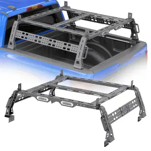 Universal Overland Truck Bed Rack Compatible with Dodge Ram 1500,Tacoma,Tundra, for Jeep Gladiator JT, for Chevy Silverado & Colorado, for Ford Ranger & F-Series, for Frontier,Titan