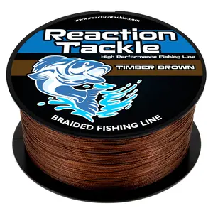 Reaction Tackle Braided Fishing Line - Timber Brown