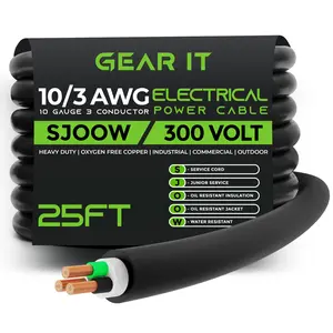 10/3 SJOOW OFC Power Cable 300V Electric Wire