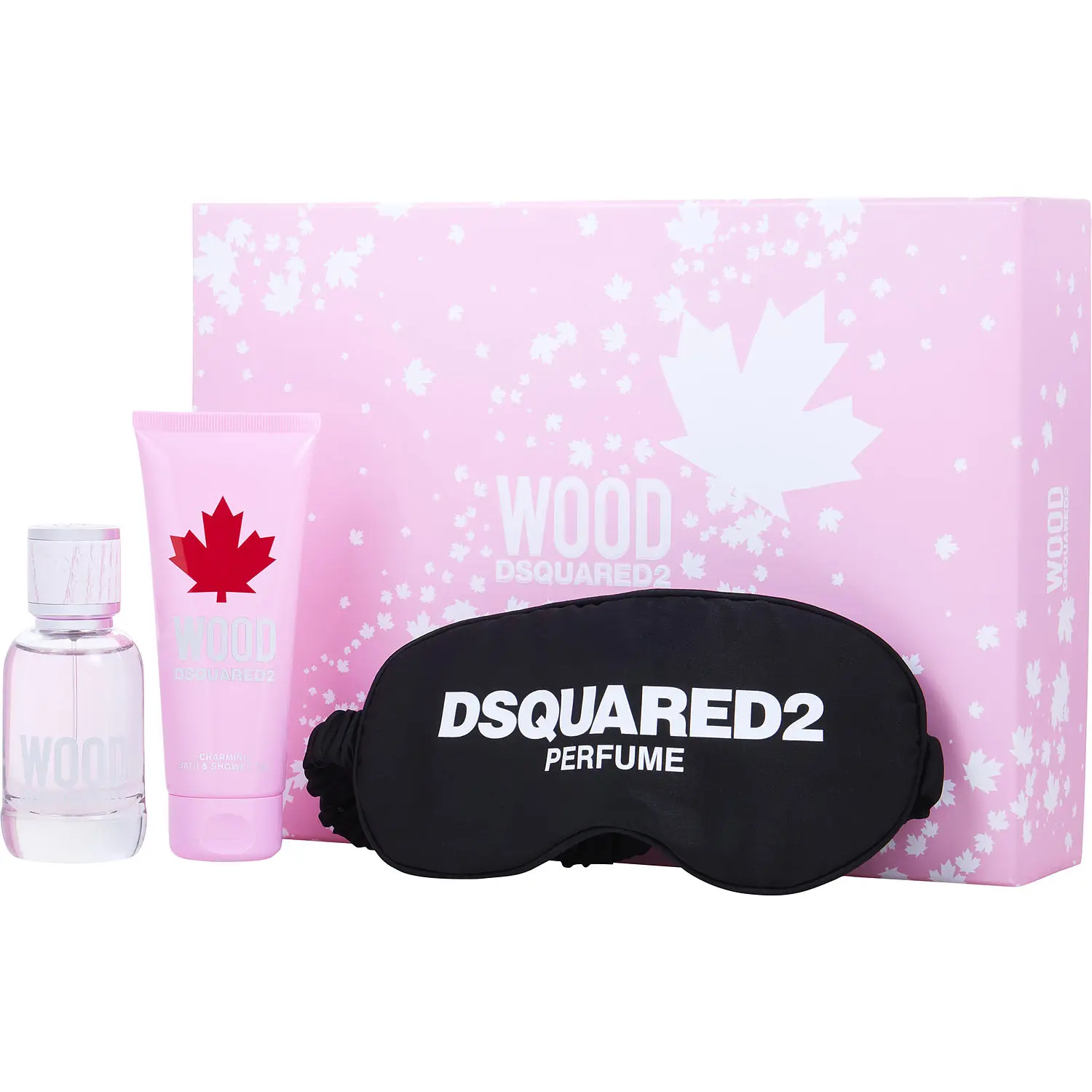 Dsquared2 Wood Set-Edt Spray 1.7 Oz & Bath And Shower Gel 3.4 Oz & Night Mask For Women